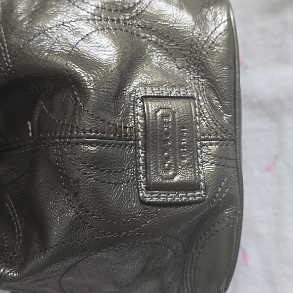 Coach Metallic Kisslock Satchel - Picture 5 of 14